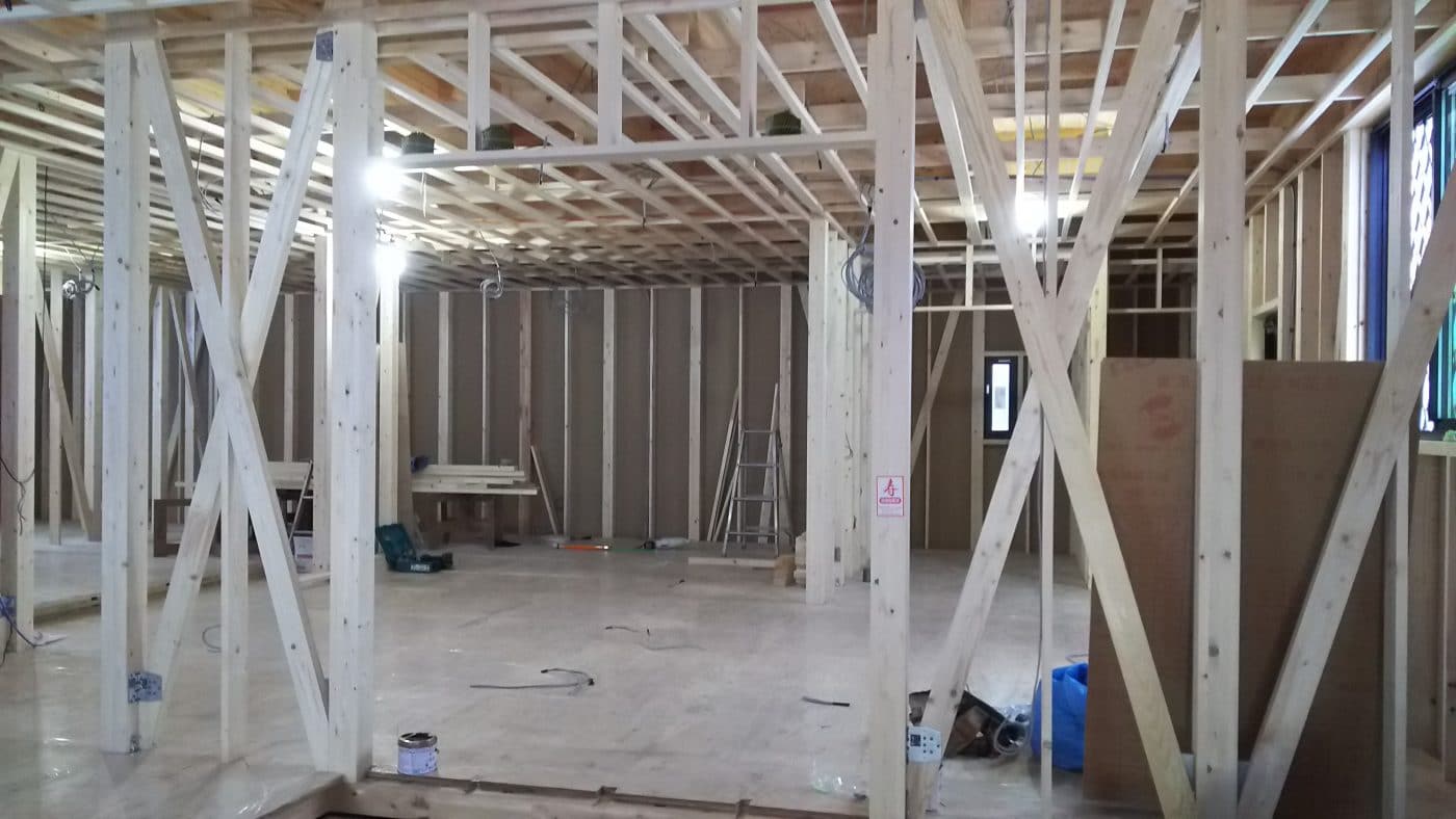 運送拠点が出来ていく!新社屋建造レポート2in東大阪 6 中に入ると感動。新社屋建設中