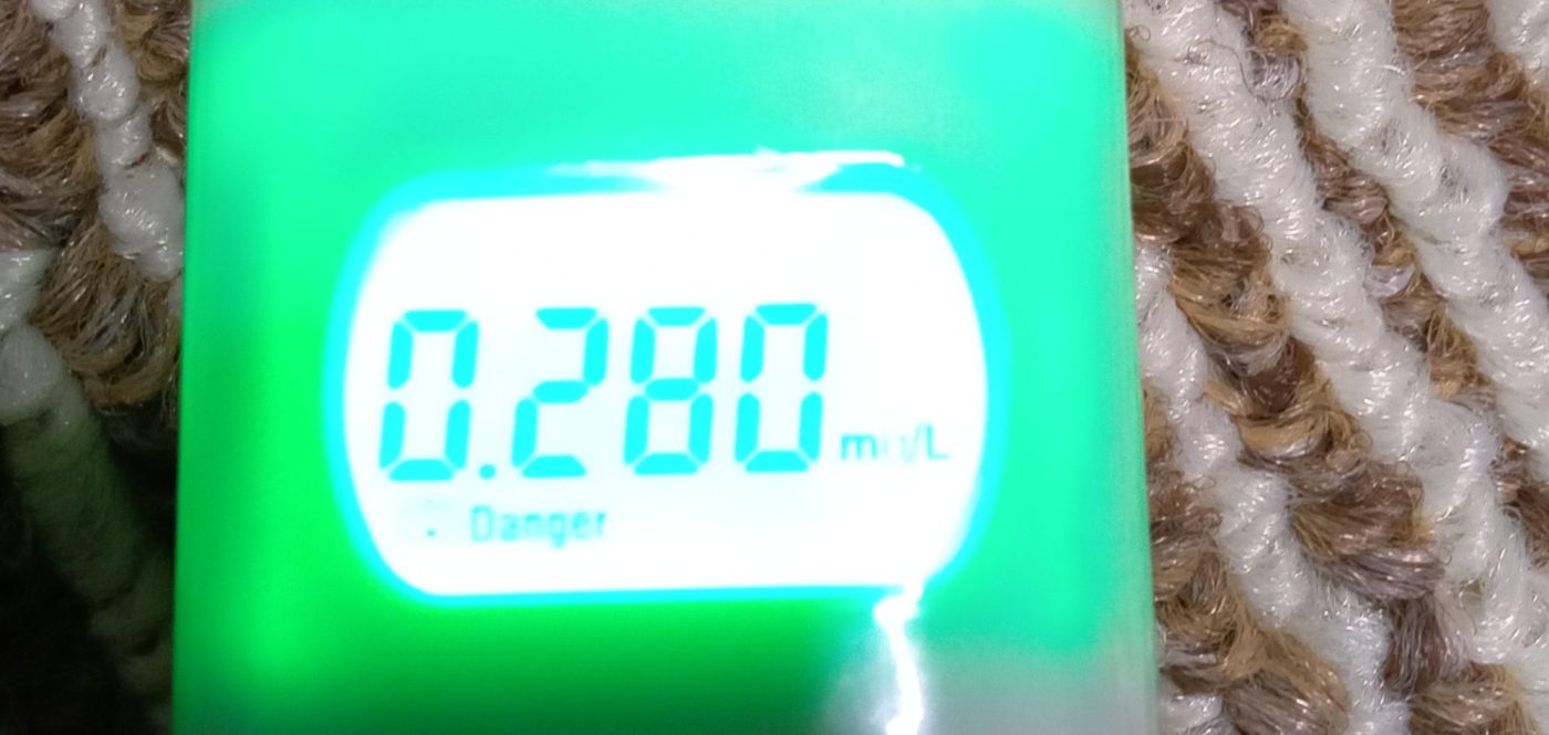 半導体ガス式アルコール検知器で色々検証してみました。 14 簡易アルコールチェッカー